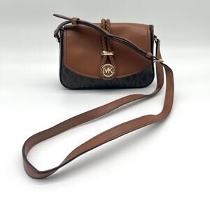 MICHAEL KORS Signature Lea Flap Crossbody with Rope Detail